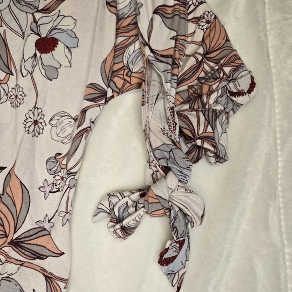 free people "keepin on top" ivory floral top - Picture 3 of 7